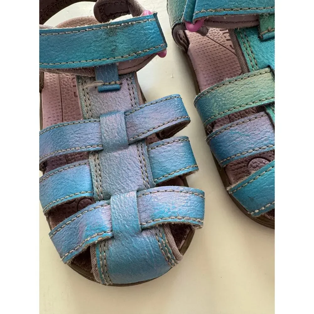 See Kai Run Paley II sandals in iridescent blue